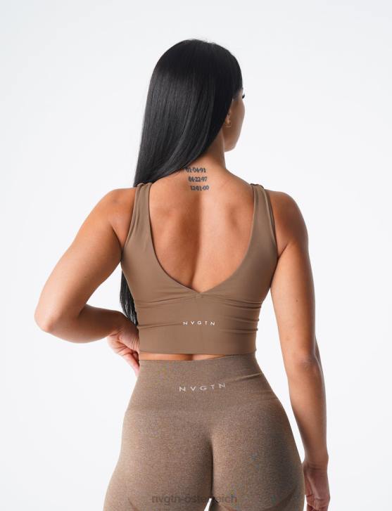 Fitness Frauen NVGTN 6J66104 Mokka Essenz-BH