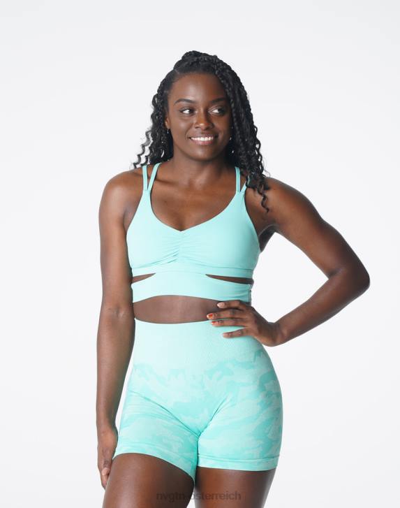 Fitness Frauen NVGTN 6J66119 Minze Dreh-BH