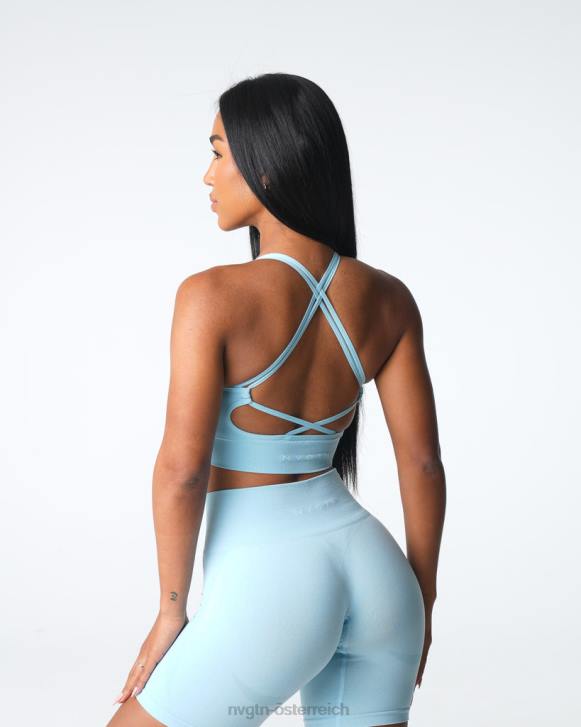 Fitness Frauen NVGTN 6J6612 pastellblau Tugend nahtloser BH