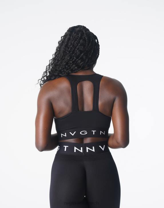 Fitness Frauen NVGTN 6J66132 Schwarz Trilogy Sport nahtloser BH