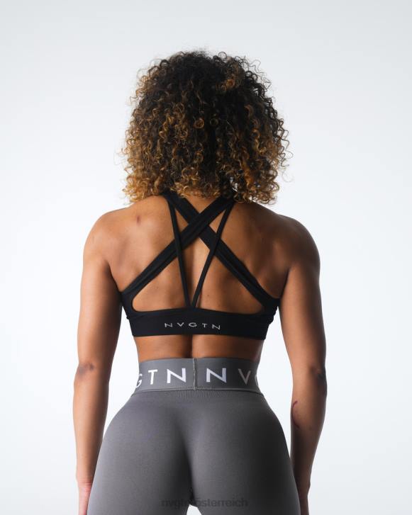 Fitness Frauen NVGTN 6J6613 Schwarz Inspire nahtloser BH