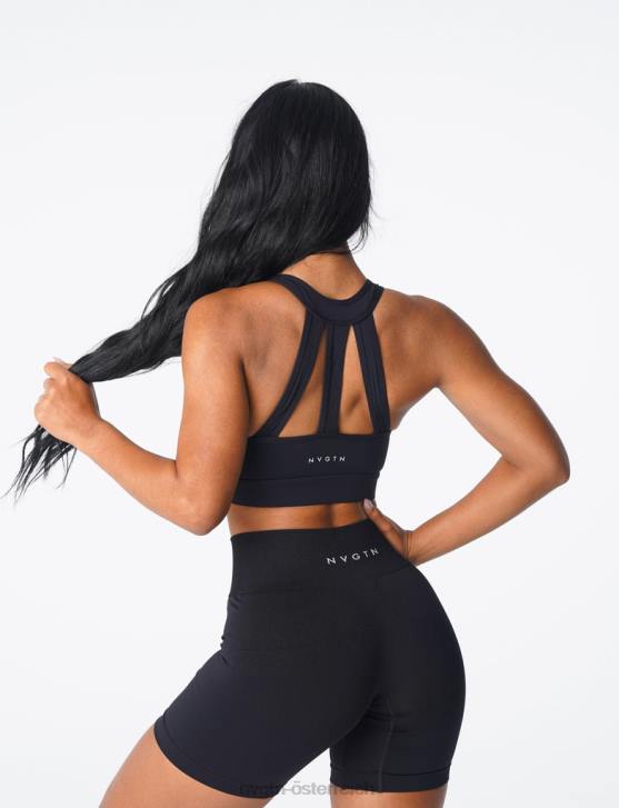 Fitness Frauen NVGTN 6J66187 Schwarz Trio-BH
