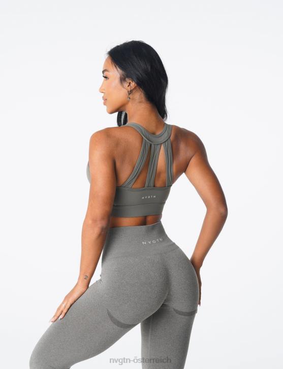 Fitness Frauen NVGTN 6J66190 Khakigrün Trio-BH