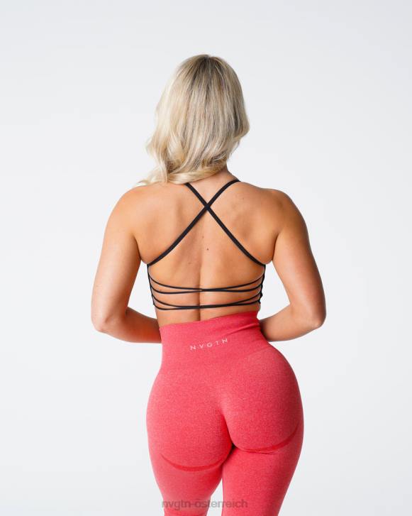 Fitness Frauen NVGTN 6J6625 Schwarz Unbesiegbarer nahtloser BH
