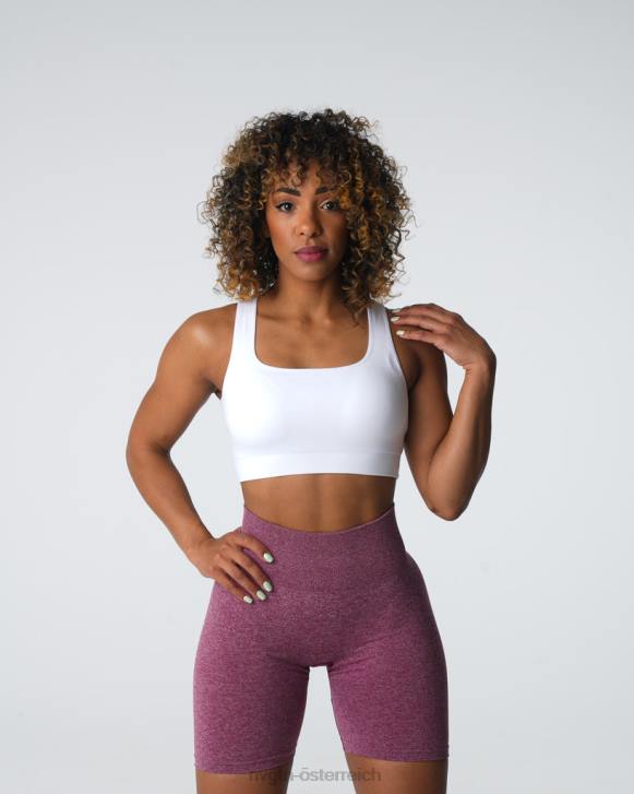 Fitness Frauen NVGTN 6J662 Weiß empower nahtloser BH