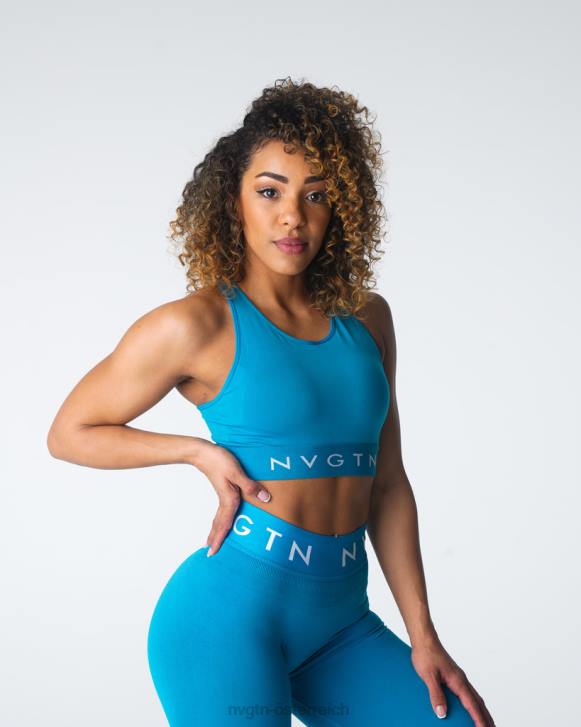 Fitness Frauen NVGTN 6J6635 Lagune Trilogy Sport nahtloser BH
