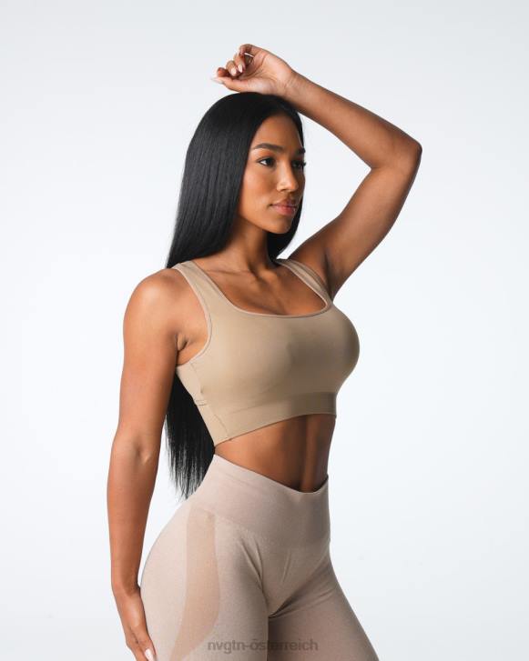 Fitness Frauen NVGTN 6J663 Beige empower nahtloser BH