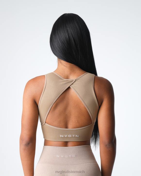 Fitness Frauen NVGTN 6J663 Beige empower nahtloser BH