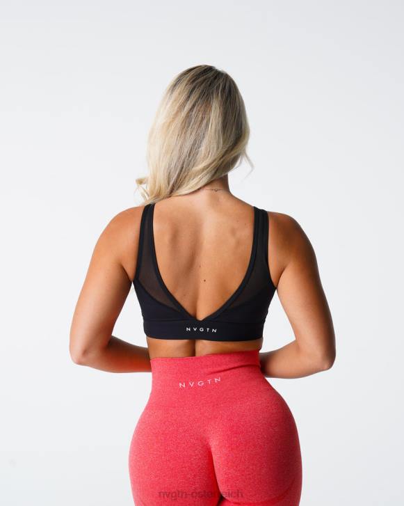 Fitness Frauen NVGTN 6J6646 Schwarz Traum-BH
