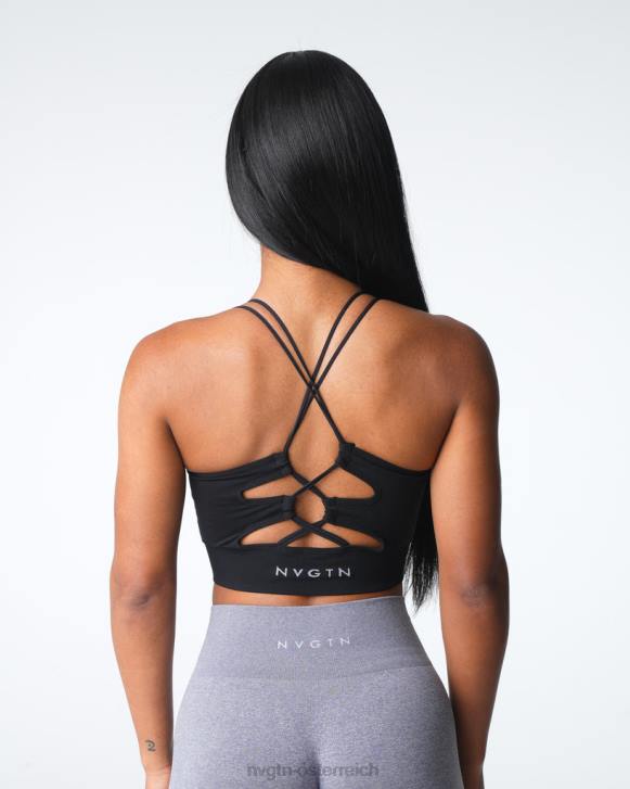 Fitness Frauen NVGTN 6J665 Schwarz Thrive nahtloser BH