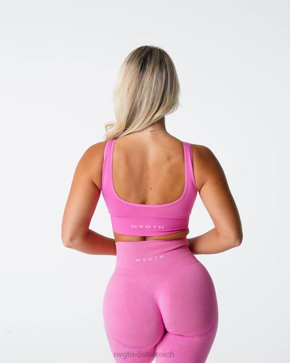 Fitness Frauen NVGTN 6J6670 Kaugummi rosa Erhöhen Sie den nahtlosen BH