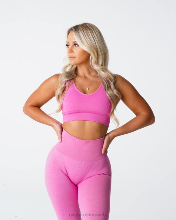 Fitness Frauen NVGTN 6J6670 Kaugummi rosa Erhöhen Sie den nahtlosen BH