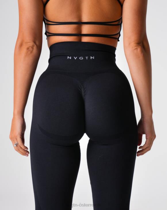Fitness Frauen NVGTN 6J66487 Schwarz Kontur 2.0 nahtlose Leggings