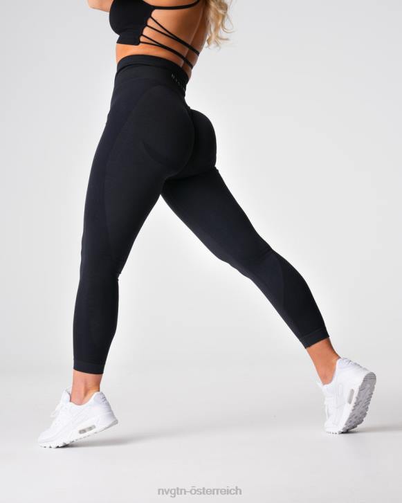 Fitness Frauen NVGTN 6J66487 Schwarz Kontur 2.0 nahtlose Leggings