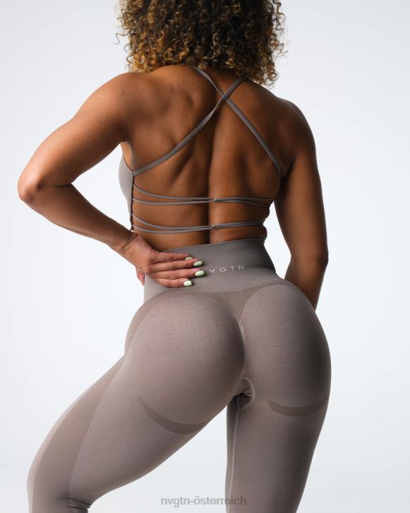 Fitness Frauen NVGTN 6J66491 Taupe Kontur 2.0 nahtlose Leggings