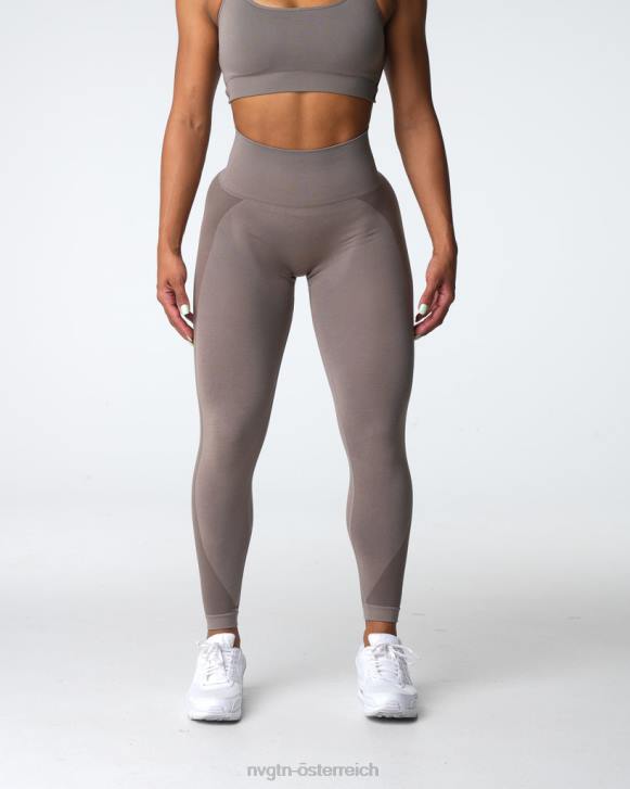 Fitness Frauen NVGTN 6J66491 Taupe Kontur 2.0 nahtlose Leggings
