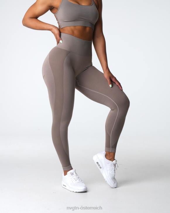 Fitness Frauen NVGTN 6J66491 Taupe Kontur 2.0 nahtlose Leggings