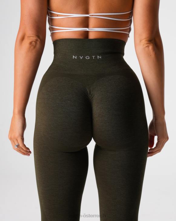 Fitness Frauen NVGTN 6J66492 Olive Kontur 2.0 nahtlose Leggings