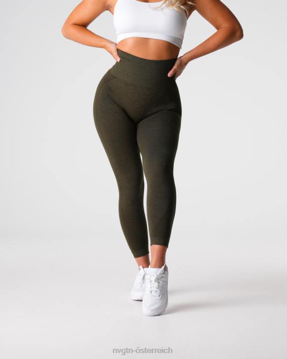 Fitness Frauen NVGTN 6J66492 Olive Kontur 2.0 nahtlose Leggings