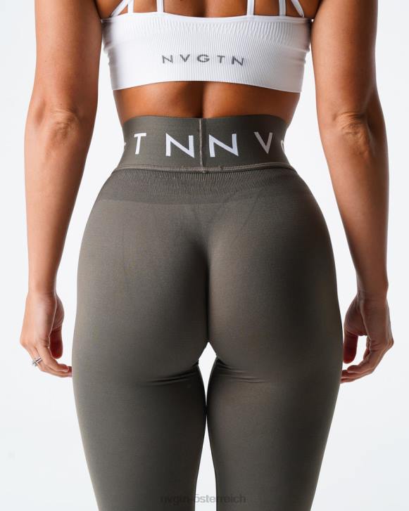 Fitness Frauen NVGTN 6J66499 Olive Nahtlose Sport-Leggings