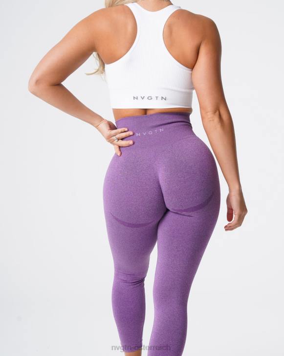 Fitness Frauen NVGTN 6J66520 violett Konturnahtlose Leggings
