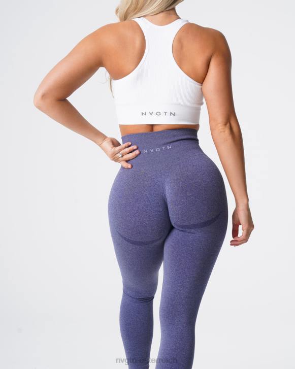 Fitness Frauen NVGTN 6J66532 Indigo Konturnahtlose Leggings