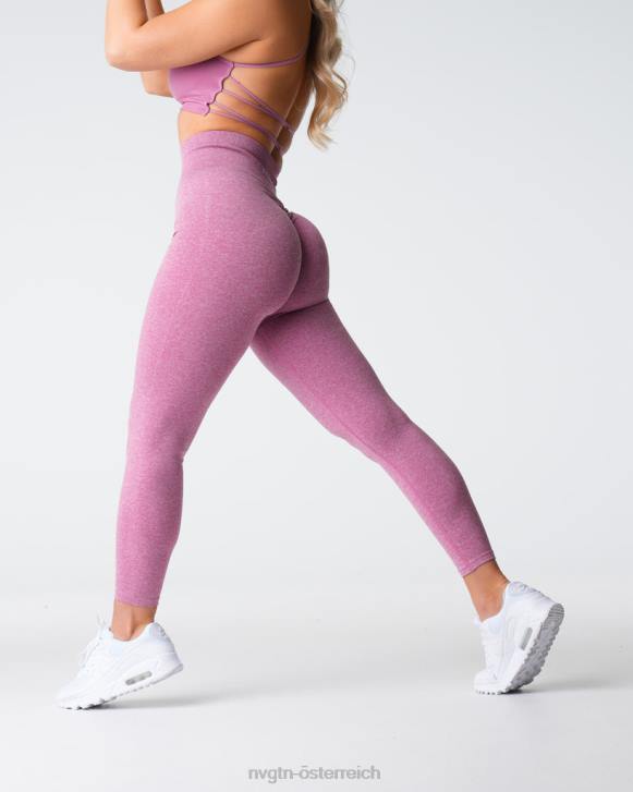 Fitness Frauen NVGTN 6J66539 Pastellrosa Nahtlose Scrunch-Leggings