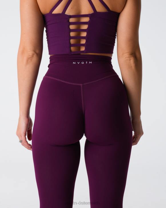 Fitness Frauen NVGTN 6J66547 Pflaume charakteristische 2.0-Leggings