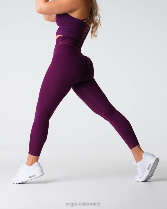 Fitness Frauen NVGTN 6J66547 Pflaume charakteristische 2.0-Leggings