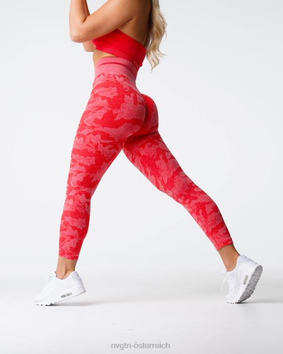 Fitness Frauen NVGTN 6J66549 kandierter Apfel Nahtlose Camo-Leggings