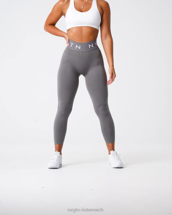 Fitness Frauen NVGTN 6J66553 Holzkohle Nahtlose Sport-Leggings