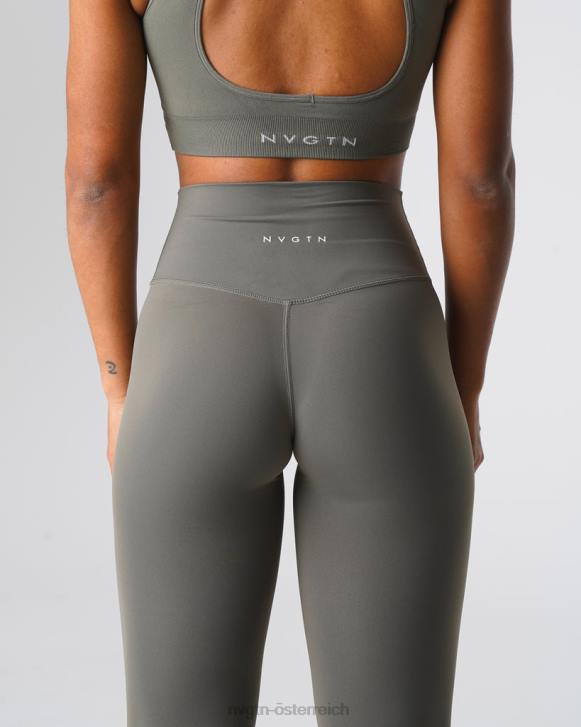 Fitness Frauen NVGTN 6J66567 Khakigrün charakteristische 2.0-Leggings