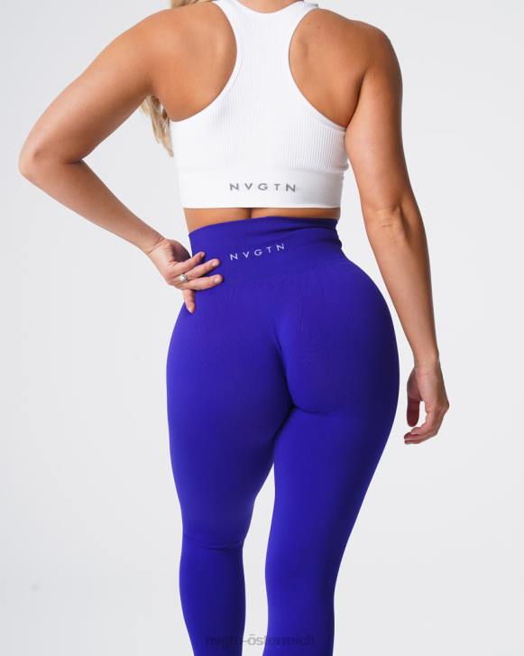 Fitness Frauen NVGTN 6J66575 Kobalt Solide nahtlose Leggings