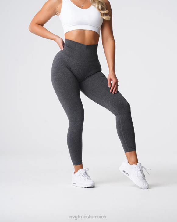 Fitness Frauen NVGTN 6J66610 schwarz gesprenkelt Nahtlose Leggings mit Kurven