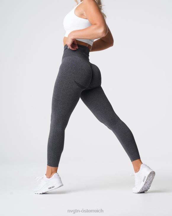 Fitness Frauen NVGTN 6J66610 schwarz gesprenkelt Nahtlose Leggings mit Kurven