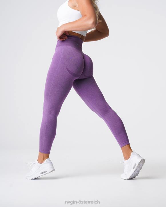 Fitness Frauen NVGTN 6J66616 violett Nahtlose Leggings mit Kurven