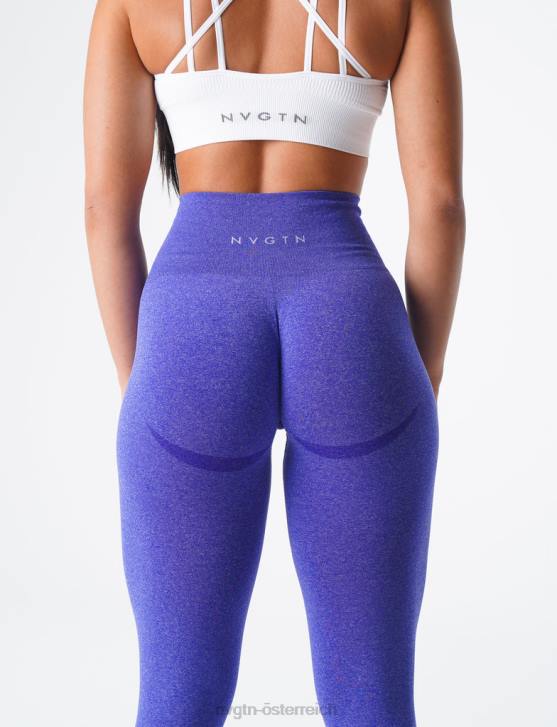 Fitness Frauen NVGTN 6J66633 Elektrisches Blau Nahtlose Leggings mit Kurven