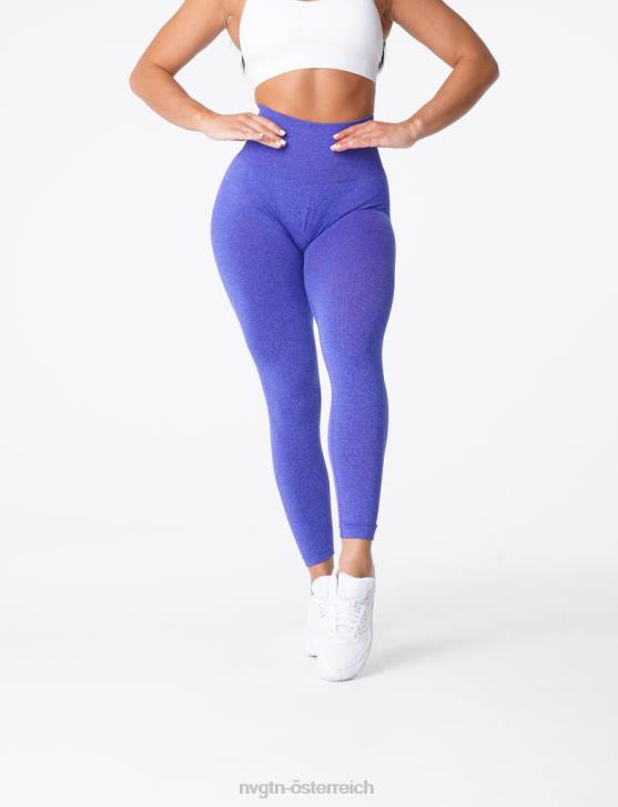 Fitness Frauen NVGTN 6J66633 Elektrisches Blau Nahtlose Leggings mit Kurven