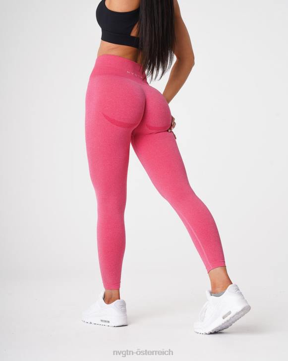 Fitness Frauen NVGTN 6J66634 heißes Rosa Nahtlose Leggings mit Kurven