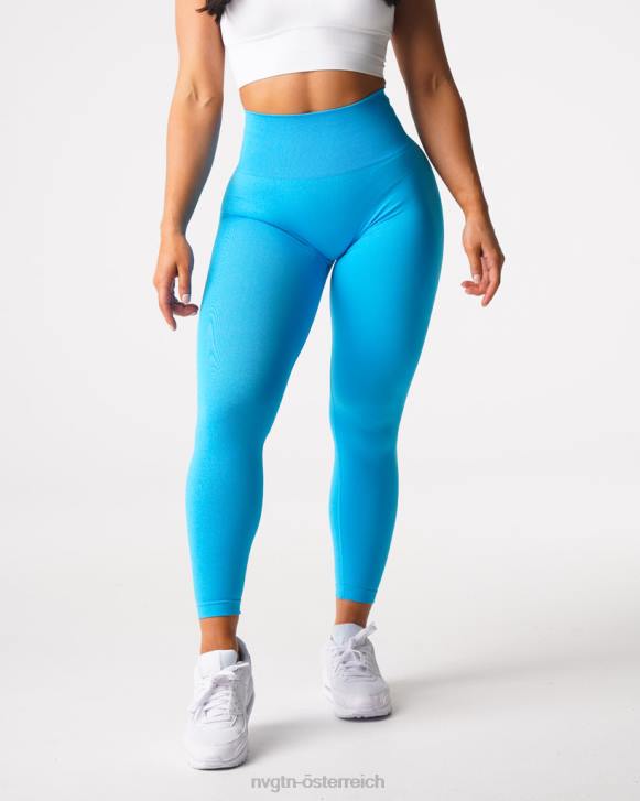 Fitness Frauen NVGTN 6J66637 Aqua Nahtlose Leggings mit Kurven