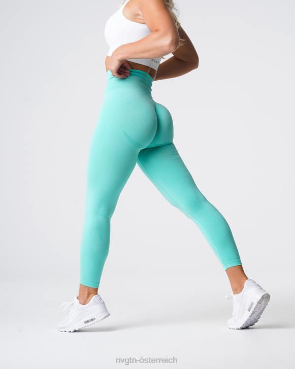 Fitness Frauen NVGTN 6J66638 Minze Nahtlose Leggings mit Kurven