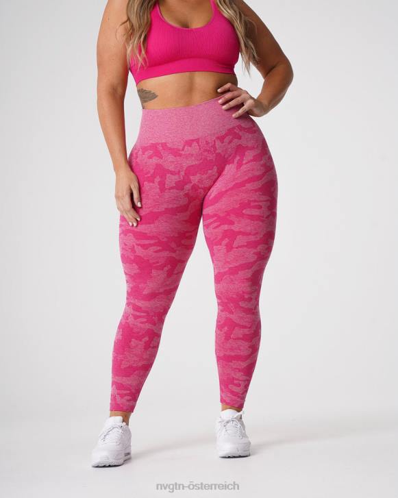 Fitness Frauen NVGTN 6J66673 Fuchsie Nahtlose Camo-Leggings