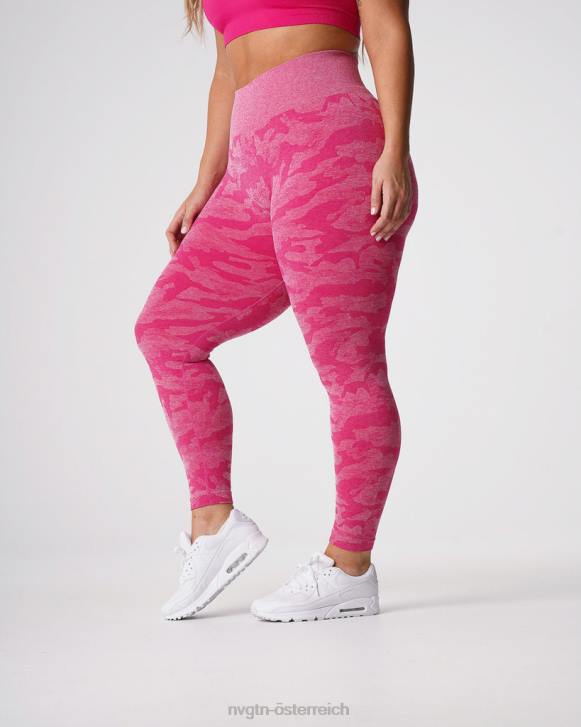 Fitness Frauen NVGTN 6J66673 Fuchsie Nahtlose Camo-Leggings