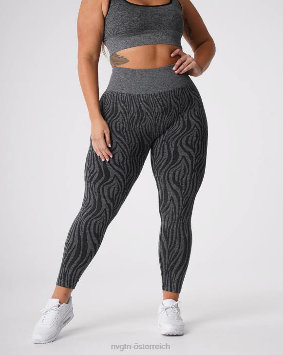 Fitness Frauen NVGTN 6J66677 schwarz gesprenkelt Nahtlose Zebra-Leggings