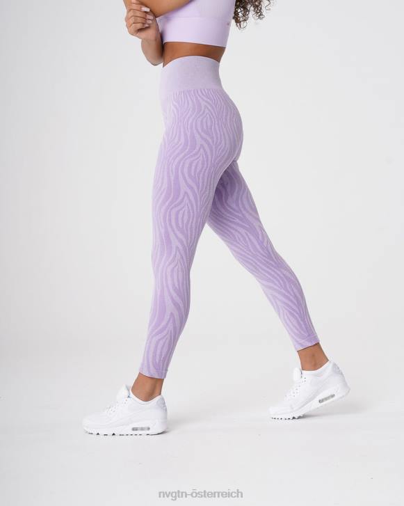 Fitness Frauen NVGTN 6J66690 lila Nahtlose Zebra-Leggings