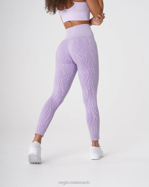 Fitness Frauen NVGTN 6J66690 lila Nahtlose Zebra-Leggings