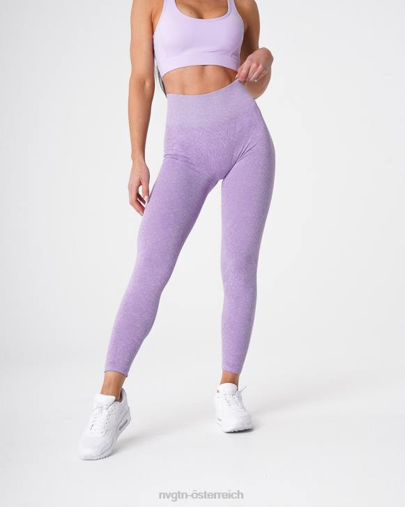 Fitness Frauen NVGTN 6J66692 lila Nahtlose Leggings aus Schlangenleder