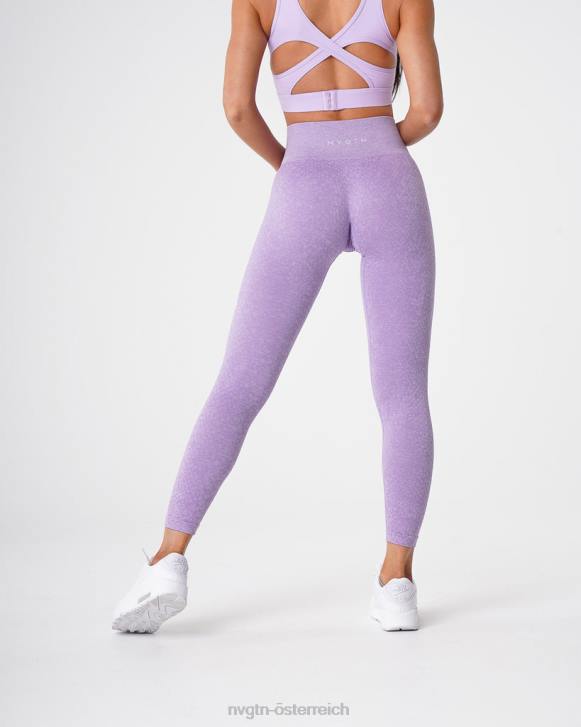 Fitness Frauen NVGTN 6J66692 lila Nahtlose Leggings aus Schlangenleder