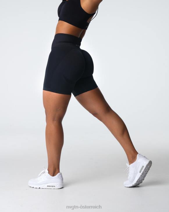 Fitness Frauen NVGTN 6J66316 Schwarz Kontur 2.0 nahtlose Shorts