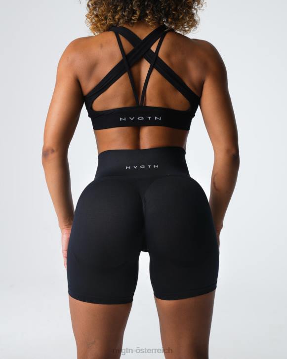 Fitness Frauen NVGTN 6J66316 Schwarz Kontur 2.0 nahtlose Shorts